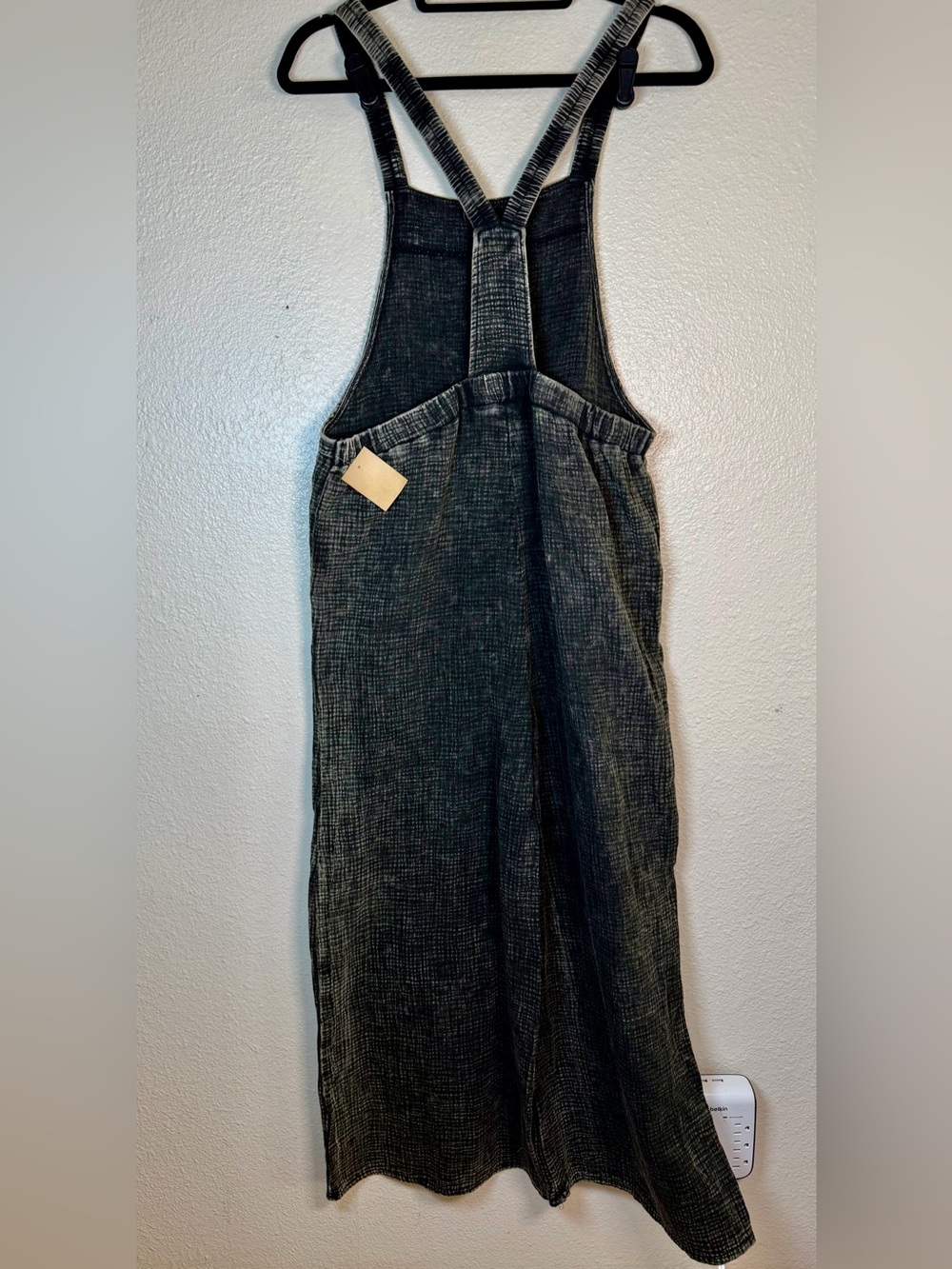 Zendana Textured Gauze Lightweight Wide Leg Overalls Sm Gardening Burningman - Picture 10 of 16